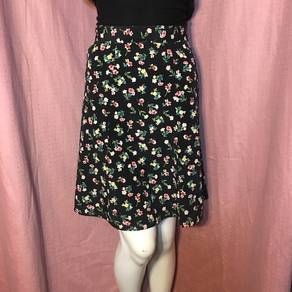 ๐ฅCLEARANCE๐ฅ VTG 90s Floral Midi Skirt Grunge - Picture 1 of 5